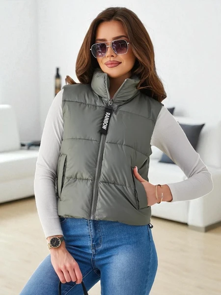 Royalfashion Krótki bezrękawnik damski