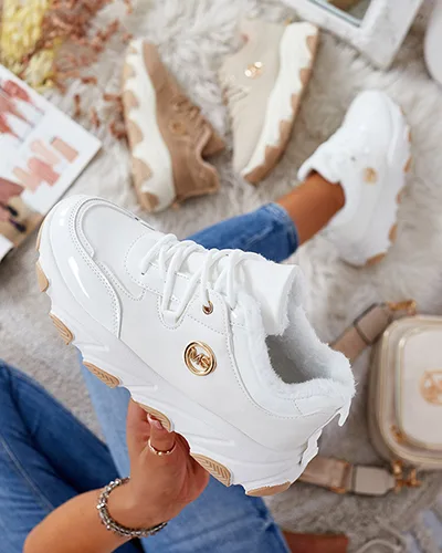 Royalfashion Sneakersy damskie z ociepleniem Caroz