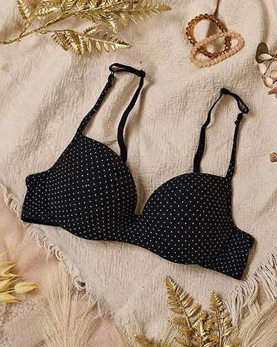 Royalfashion Damski biustonosz w kropeczki