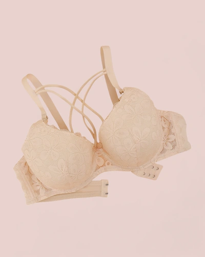 Royalfashion Biustonosz damski usztywniany z koronką