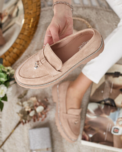 Royalfashion Mokasyny damskie z cyrkoniami Ali