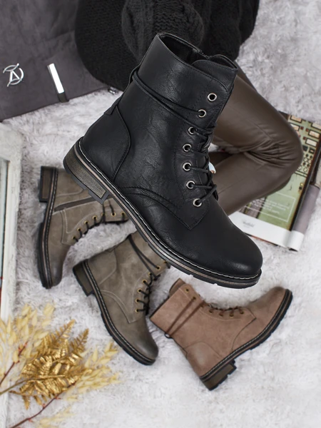 Ботильйони Жіночі Luna Чорні Синтетичні Кежуал на Осінь