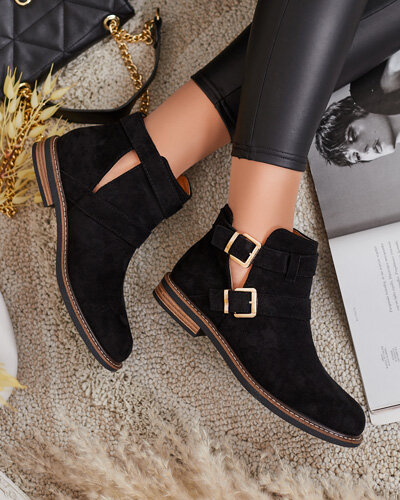 Royalfashion Damskie botki z wycięciami Geronsa