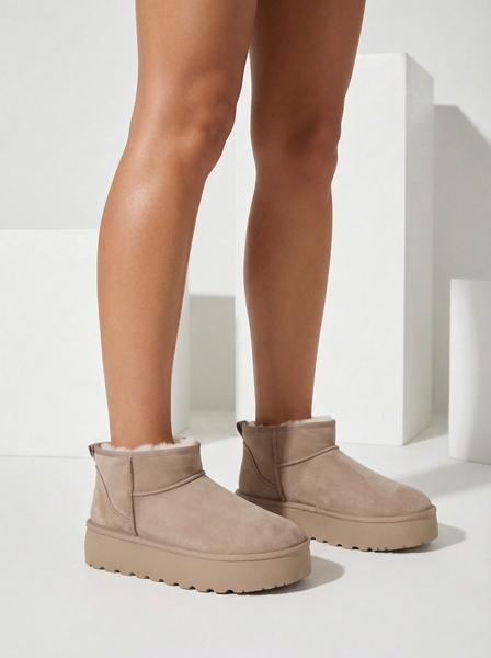 Royalfashion Buty a'la śniegowce damskie na platformie Dagodo