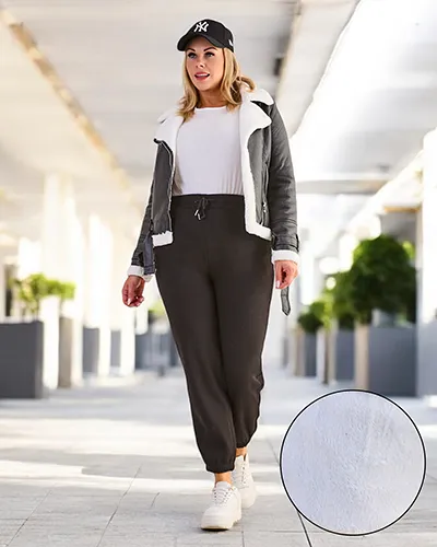 Royalfashion Spodnie dresowe damskie PLUS SIZE