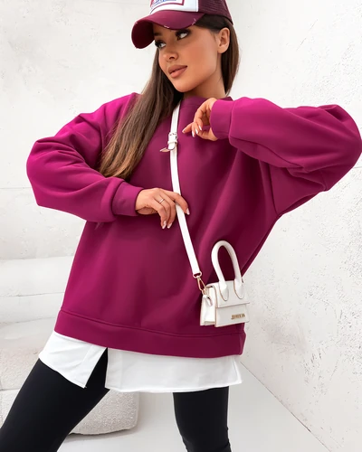 Royalfashion Котонова жіноча толстовка з знімним низом