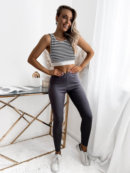 Royalfashion Ciemnoszare damskie legginsy