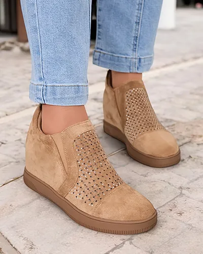 Royalfashion Sportowe buty damskie na koturnie Entess