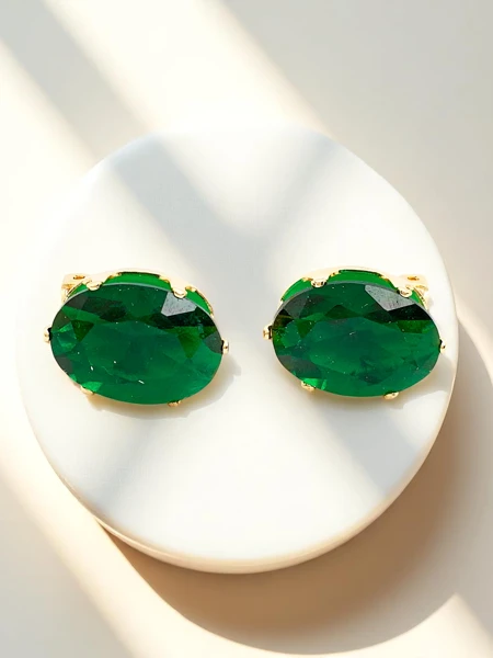 Royalfashion Klipsy kolczyki damskie z kryształem