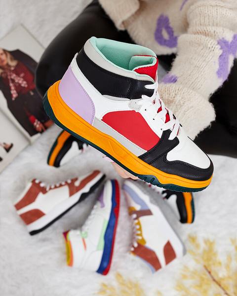 Royalfashion Eko-skórzane damskie buty sportowe Tirisne