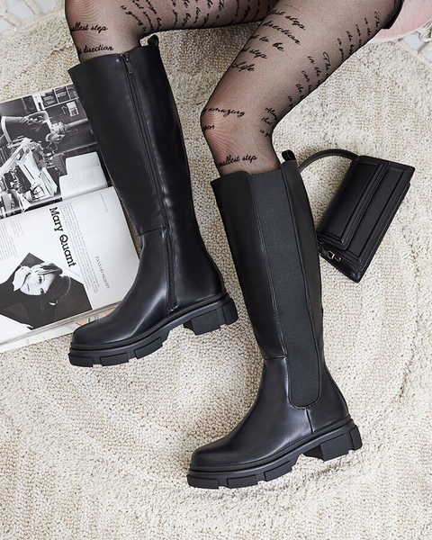 Royalfashion Klasyczne damskie kozaki Slyssa