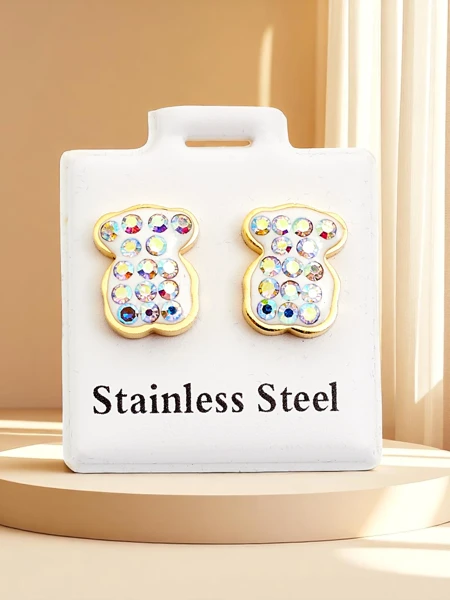 Royalfashion Kolczyki damskie w kształcie misia