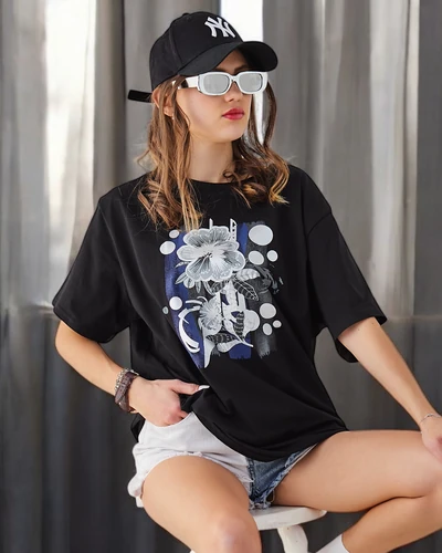 Royalfashion Bawełniany damski t-shirt z printem