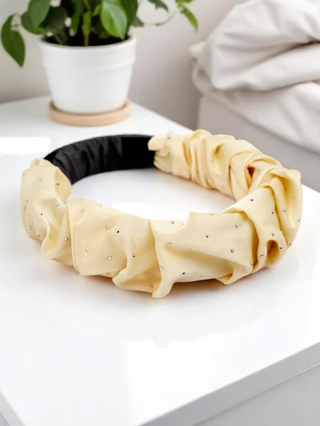 Royalfashion Opaska do włosów satynowa Bianca