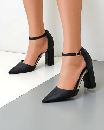 Royalfashion Damskie czółenka eko zamszowe Calde