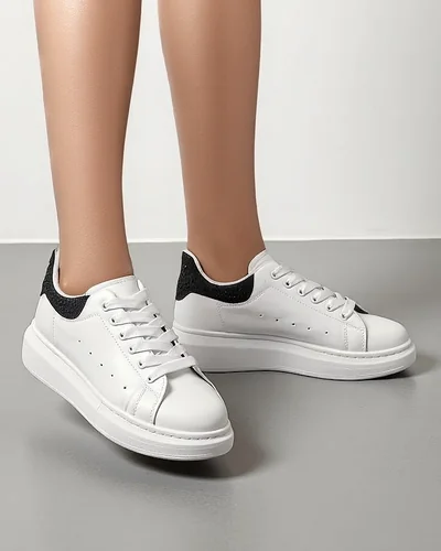 Royalfashion Sportowe sneakersy damskie z cyrkoniami Ellefa