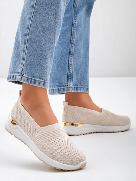 Royalfashion Materiałowe damskie półbuty slip on Perfeti