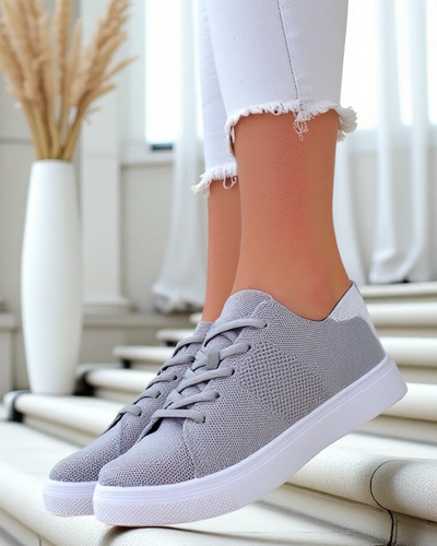 Royalfashion Damskie materiałowe buty sportowe Esellaf