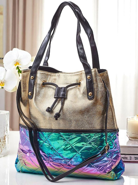 Royalfashion Duża torebka damska Golden Luxe Shopper