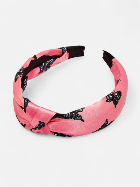 Royalfashion Opaska do włosów w kratkę z motylami Butterfly Weave