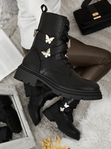 Damskie botki workery z ozodbami Motill