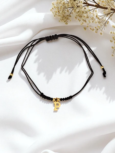 Bransoletka damska z literką "P" Petit Charm