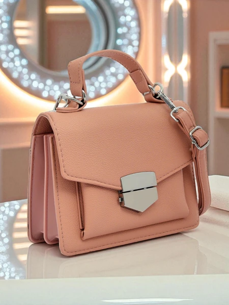 Royalfashion Kopertowa torebka damska z rączką Amalthea Avorio