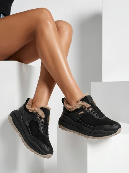 Royalfashion Sneakersy damskie z ociepleniem Ruffi