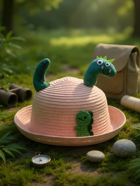 Royalfashion Dziecięcy Kapelusz Dino Summer Hat