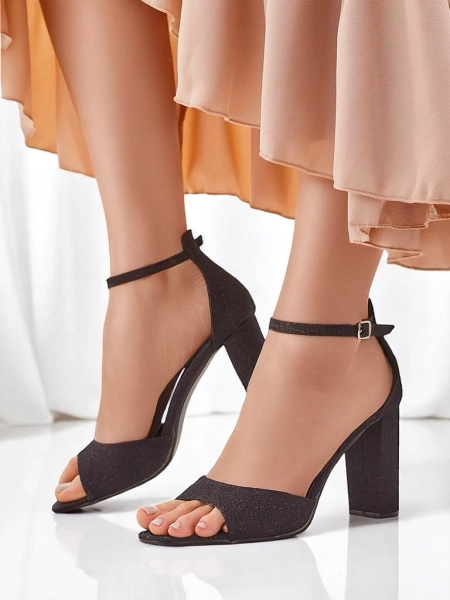 Royalfashion Brokatowe damskie sandały Roka