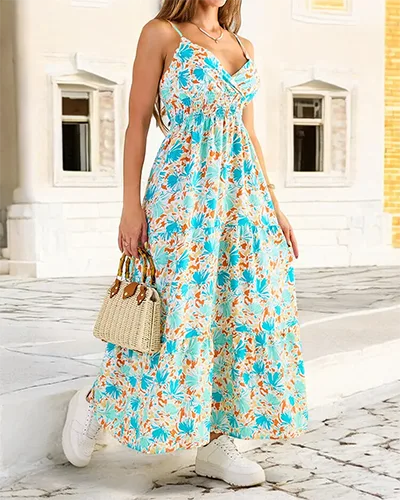 Royalfashion Bawełniana sukienka damska midi