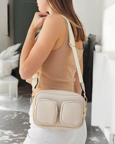 Royalfashion Mała damska torebka z eko skóry z kieszonkami