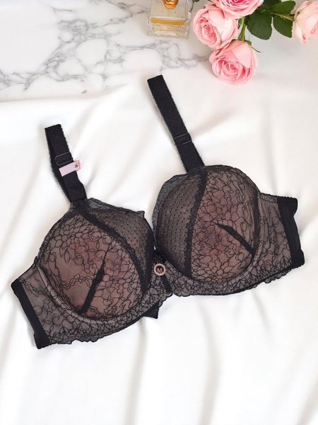 Royalfashion Damski biustonosz push- up z koronką Coco Lift