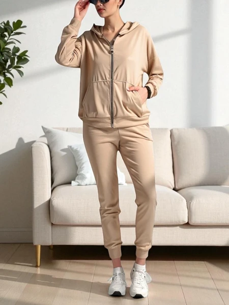 Royalfashion Damski komplet a'la welur