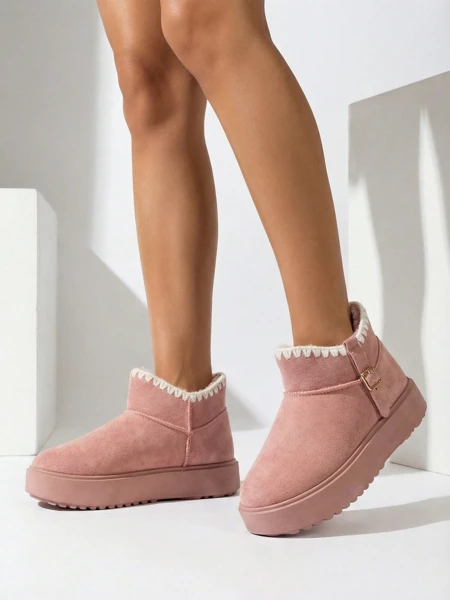 Royalfashion Krótkie buty a'la śniegowce damskie Ewioz