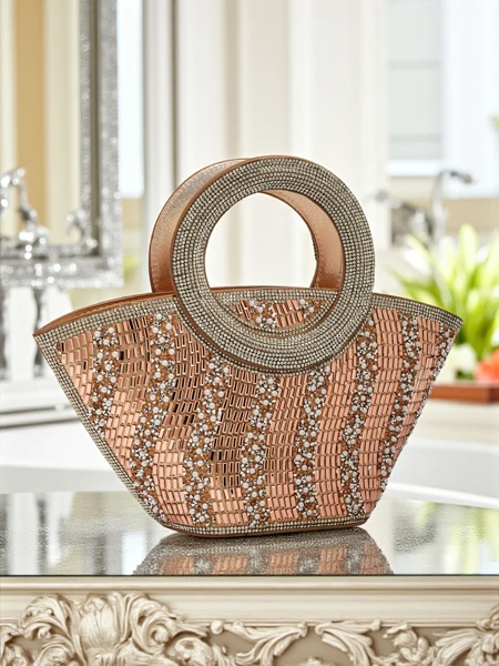 Mała torebka damska z cyrkoniami Sparkle Queen