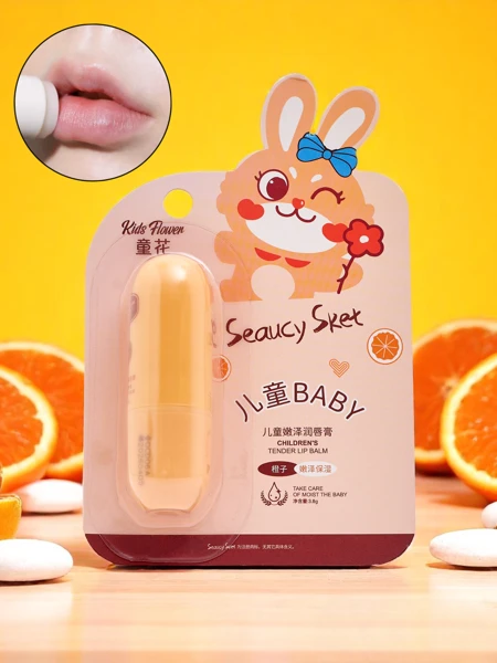 Dziecięcy balsam do ust - nawilża i regeneruje - pomarańczowy