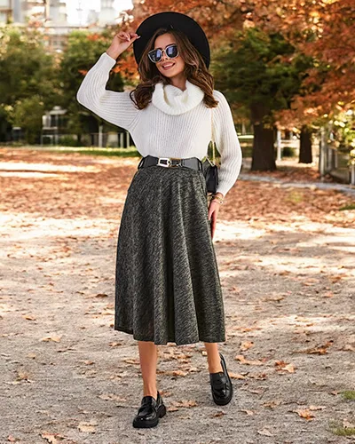 Royalfashion Damska spódnica midi