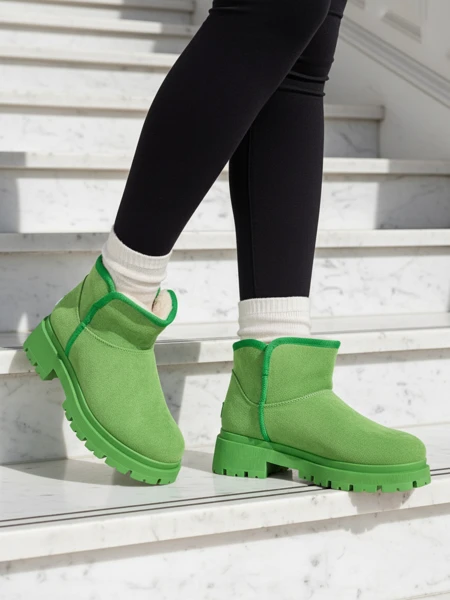 Royalfashion Krótkie buty a'la śniegowce damskie Hozises