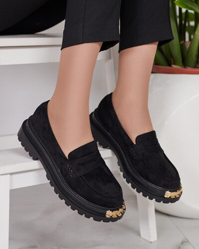 Royalfashion Damskie mokasyny eko zamszowe Retillum