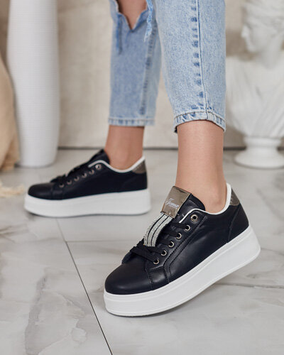 Royalfashion Sportowe sneakersy damskie z cyrkoniami Jocix
