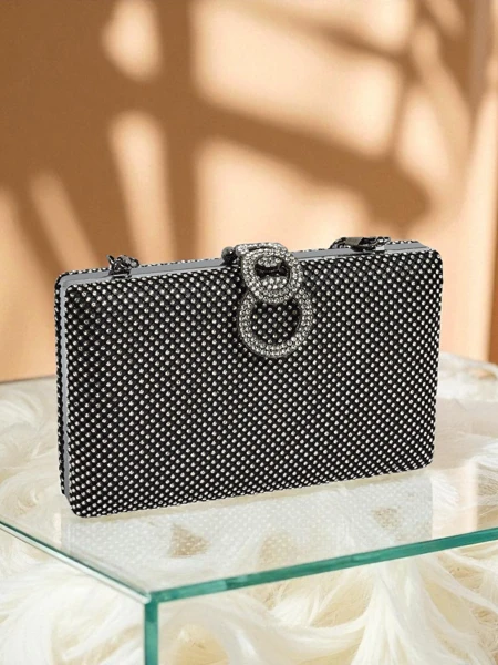 Royalfashion Kopertowa torebka damska z cyrkoniami Armeddo