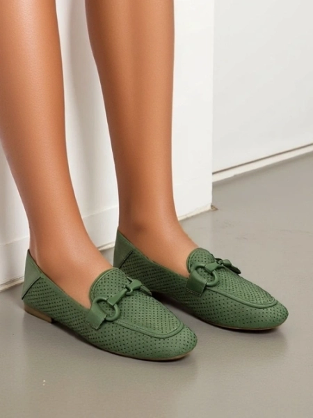 Royalfashion Ażurowe mokasyny damskie Laamba