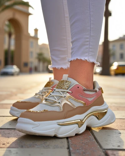 Royalfashion Sneakersy damskie na grubszej podeszwie Lesalli