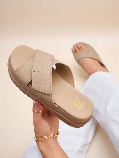 Royalfashion Klapki damskie płaskie Evre