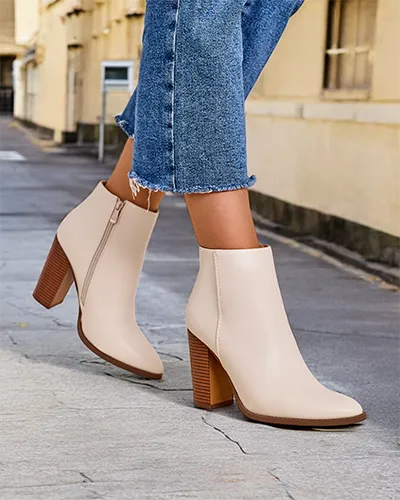 Royalfashion Botki damskie na słupku Toemi