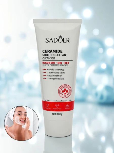 Żel oczyszczający do twarzy- nawilżający suchą skórę i redukujący zaczerwienienia