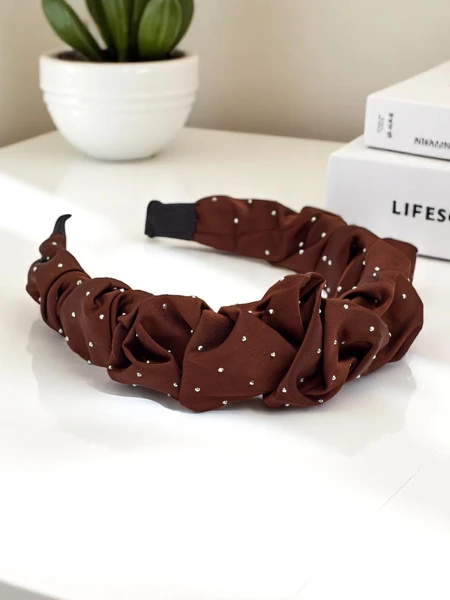 Royalfashion Opaska do włosów satynowa Bianca