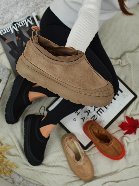 Krótkie buty a'la śniegowce damskie Velisee