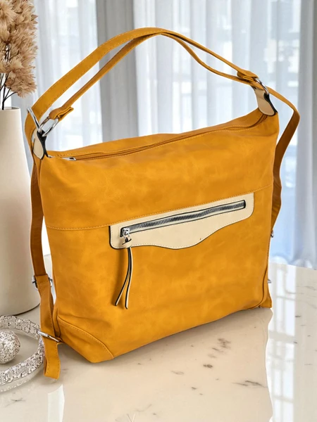 Royalfashion Duża torebka damska eko skórzana shopper Elara Monroe